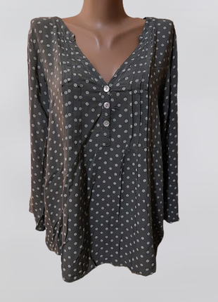 💜💜💜легка жіноча кофта, блузка в дрібний горох made in italy💜💜💜1 фото