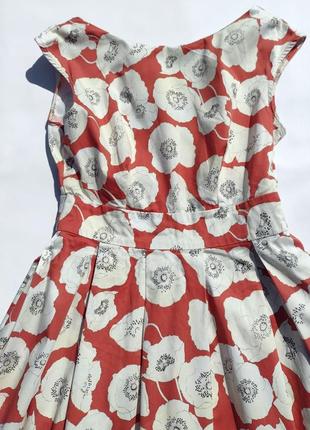 Котоновое цветочное летнее платье mint & berry3 фото
