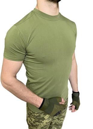 Футболка хакі зсу олива тактична футболка військова м(48)