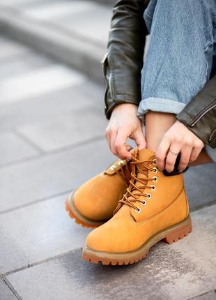 Женские ботинки timberland (мех)2 фото