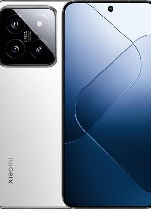 Смартфон xiaomi 14 12/512gb white global, ip68, 50+50+50/32мп,  snapdragon 8 gen 3, oled 6.36", 4610 mah