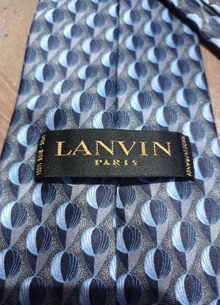 Галстук шелк винтаж vintage lanvin3 фото