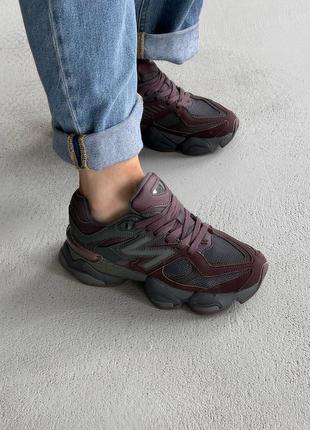 Кросівки чорні з фіолетовим new balance 9060 black violet5 фото