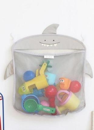 Дитяча сітка органайзер в ванну для зберігання іграшок на прис...1 фото