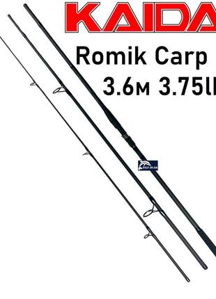 Вудилище kaida romik carp 3.6м 3.75lb коропове 50 мм перше кільце
