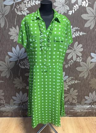 Стильний сарафан в горошок