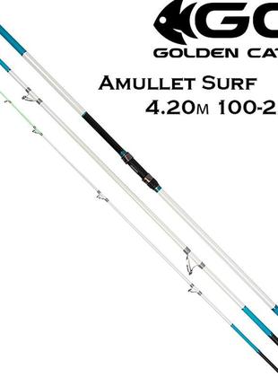 Спінінг golden catch amullet surf 4.20 м 100-220г (штекерний, ...