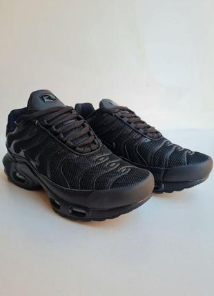 Топ! кроссовки nike air max plus tn black9 фото