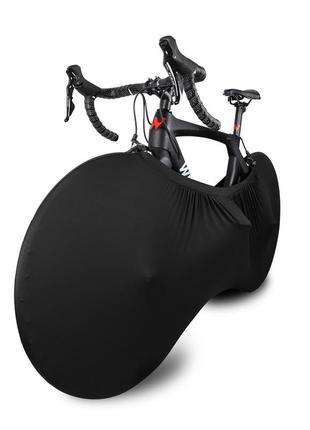 Захисний чорний чохол для велосипеда mtb дорожній чохол для велосипеда чохол для коліс розмір m 24-26 "7 фото