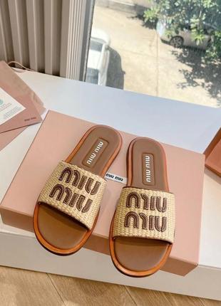 Шльопанці miu miu1 фото