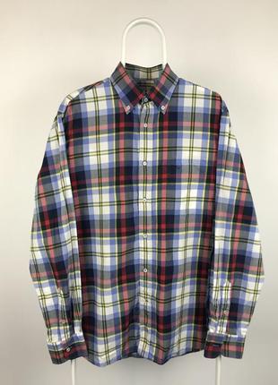 Красивая рубашка в клетку paul shark vintage ralph hilfiger dolce prada hilfiger1 фото