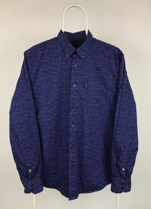 Красивая рубашка с длинным рукавом в принт ben sherman x keith moon vintage ralph1 фото