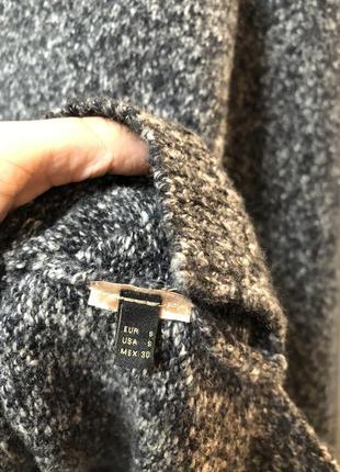 Massimo dutti шерстяной вязанный свитер джемпер пуловер тёплый меланж3 фото