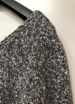 Massimo dutti шерстяной вязанный свитер джемпер пуловер тёплый меланж4 фото