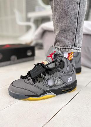 Чоловічі кросівки nike jordan 5 retro x off-white