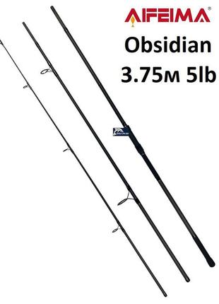 Сподове вудилище feima obsidian spod 3.75м 5lb (carbon im8, кі...