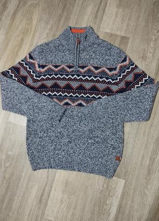 Мужской свитер / next / серый свитер / джемпер / мужская одежда / чоловічий одяг /