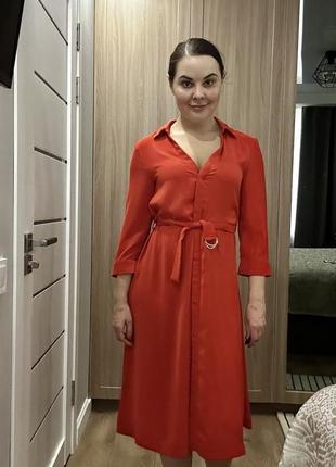Червона сукня h&m