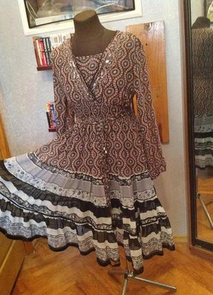 Платье с подкладкой в сельском стили (кантри) бренда belcci, р.46-482 фото