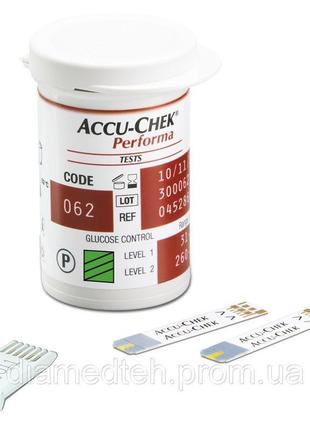 Тест-смужки accu chek performa 50 шт.