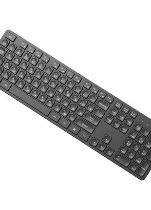 Беспроводная клавиатура wireless keyboard 2.4g цифровой блок 104 кнопки ru+en ugreen ku004 152194 фото