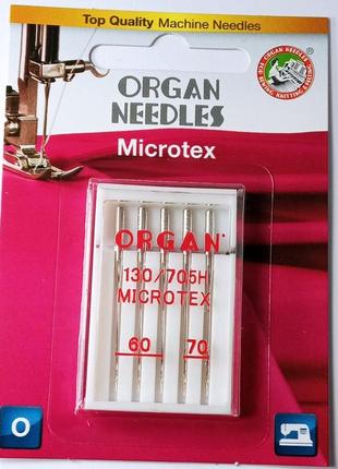 Иглы microtex organ № 60-701 фото