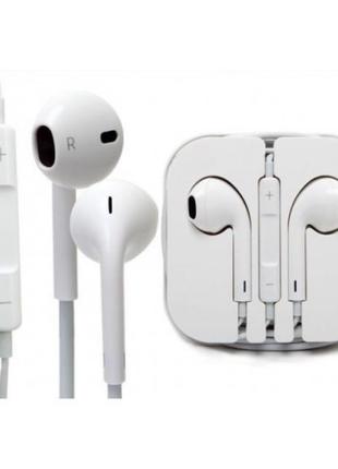 Дротові навушники apple i5 earpods, навушники для iphone ipod i