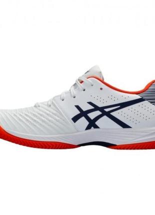 Мужские теннисные кроссовки asics solution swift ff clay белый красный 42 (1041a299-104 42)8 фото