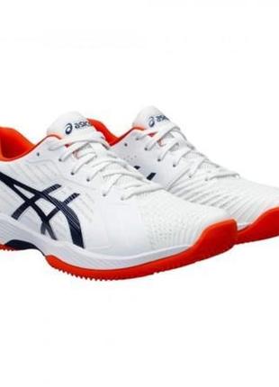 Мужские теннисные кроссовки asics solution swift ff clay белый красный 42 (1041a299-104 42)5 фото