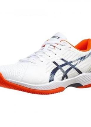 Мужские теннисные кроссовки asics solution swift ff clay белый красный 42 (1041a299-104 42)2 фото