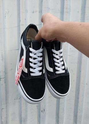 Vans old skool classic black white кеди чоловічі4 фото