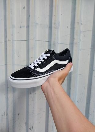 Vans old skool classic black white кеди чоловічі6 фото