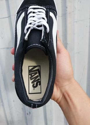 Vans old skool classic black white кеди чоловічі8 фото