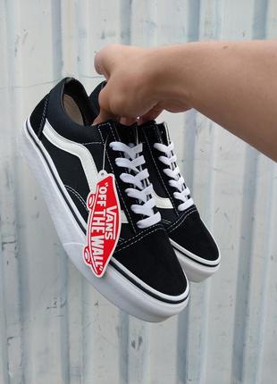 Vans old skool classic black white кеди чоловічі2 фото