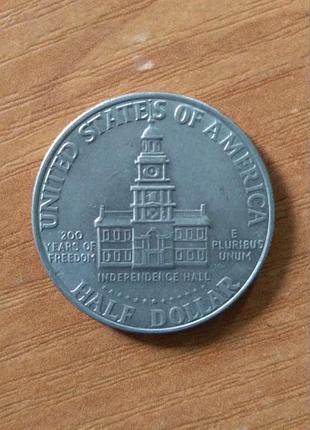 Сша. 50 центов. 1/2 доллара. пол доллара. 1976. 200 лет независим