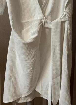 Текстурное платье на запах shein xl7 фото