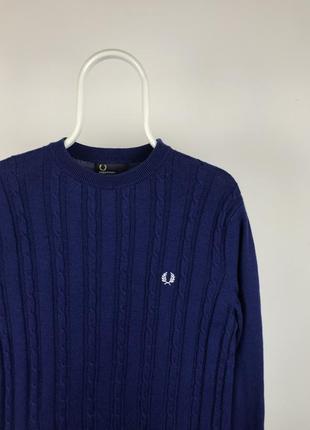 Свитер вязаный в косу fred perry vintage ralph hilfiger calvin klein2 фото