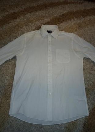 Нарядна біла сорочка thomas nash1 фото