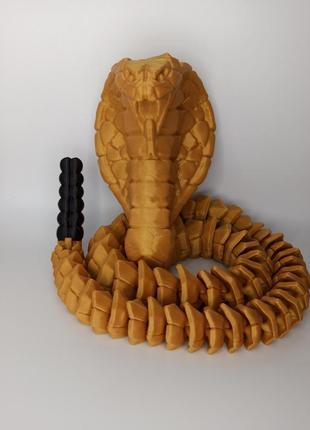 75 см. рухома іграшка змія королівська кобра. (різні кольори)....