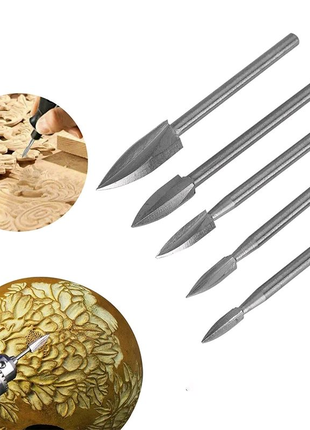 Фігурні фрези для різьби по дереву dremel
