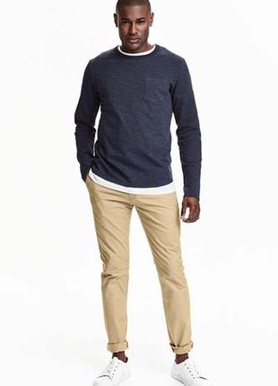 Оригинальные чиносы slim fit от бренда h&m 0349637001 разм. 36