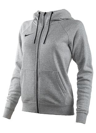 Жіноча толстовка nike flc park20 fz hoodie сірий s (7dcw6955-063 s)