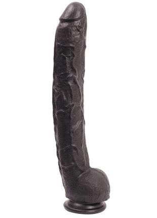 Фалоімітатор doc johnson dick rambone cock black, діаметр 6 см, довжина 42см, пвх