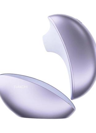 Вакуумний кліторальний смарт-стимулятор svakom pulse galaxie metal lilac, проектор зоряного неба