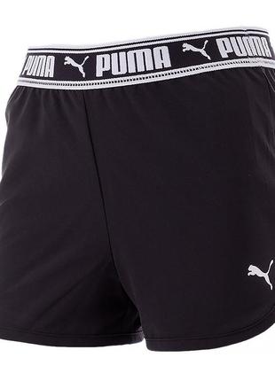 Детские шорты puma strong woven shorts черный 140 (7d67346901 140)