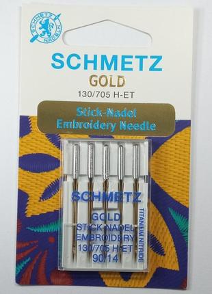 Иглы schmetz gold embroidery № 902 фото