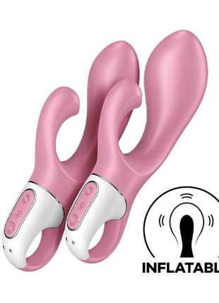 Вібратор-кролик надувний satisfyer air pump bunny 2