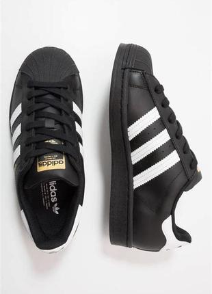 Adidas superstar black premium1 фото