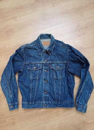 Куртка джинсовая винтажная vintage levi's 70506-0217 size 42 интересная варка,