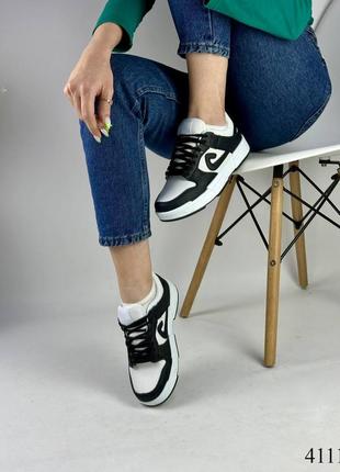 Кросівки молодіжні, чорно-білі2 фото